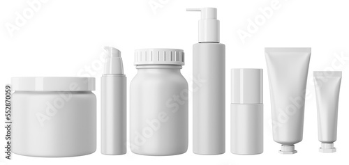 3d illustration - cosmetic packaging