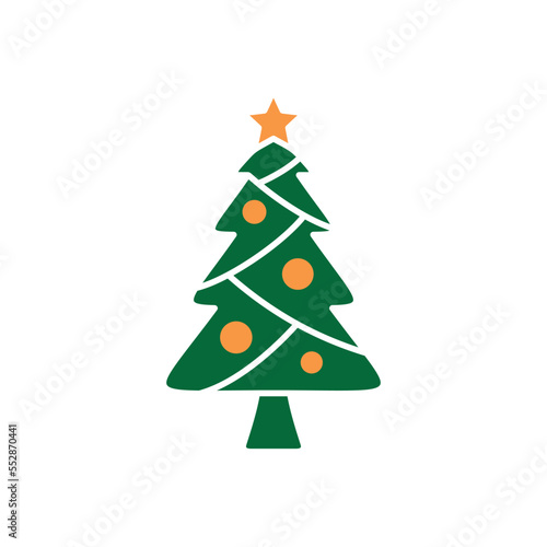 Christmas Icon Vector Logo Template