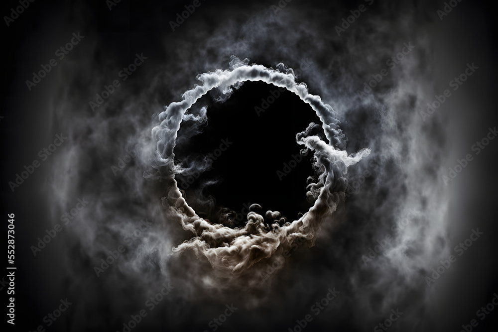 smoke on black background smoke on black background