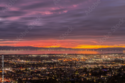 San Francisco Bay Area Landscape at Sunset