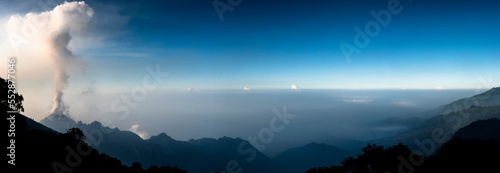 Panoramic view of the volcano Santiaguito photo