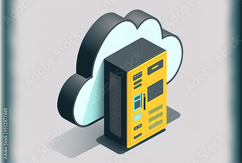 Utilizing the cloud use of conceptcloud for data transport Cloud computing, huge data centers, and the future of infrastructure all use the virtual hosting symbol, which is shown on upload and downloa photo