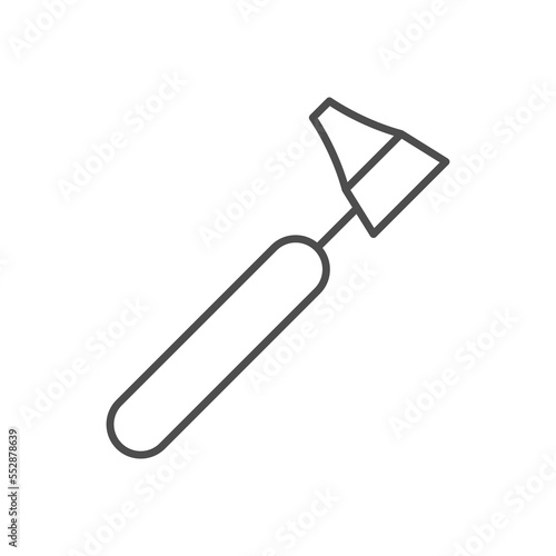 Medical otoscope line outline icon