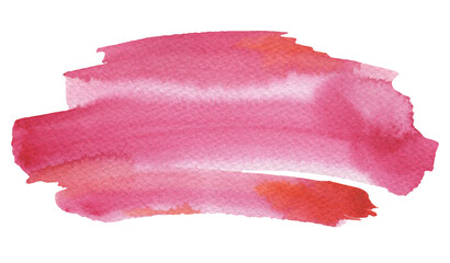 PNG Abstract  watercolor red color brushstrokes painting smear on tranparent background. Texture paper.