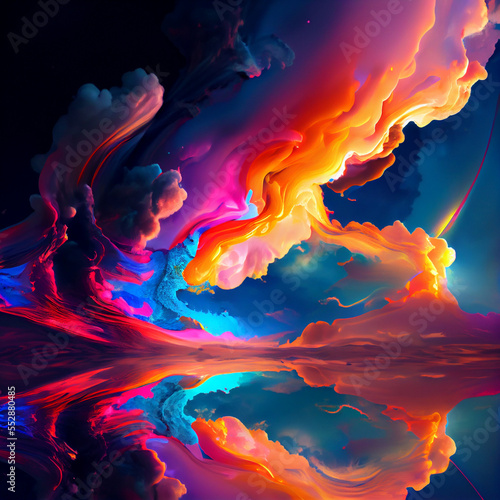 Colourful Clouds background