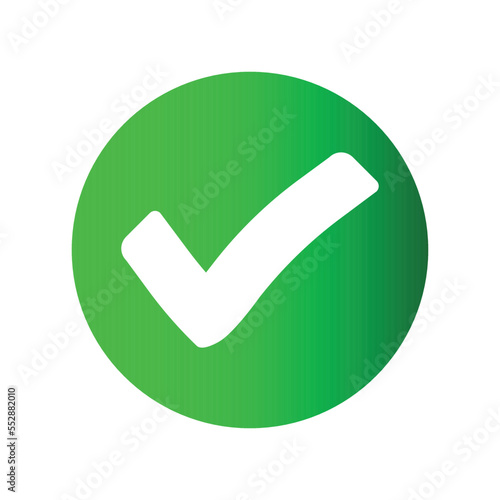 chek symbol icons, green chek sign vector	