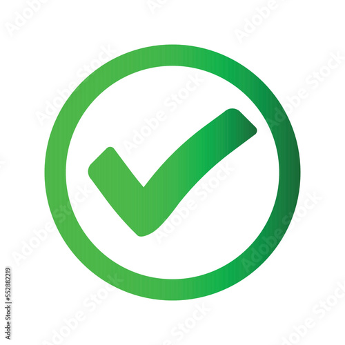 chek symbol icons, green chek sign vector 
