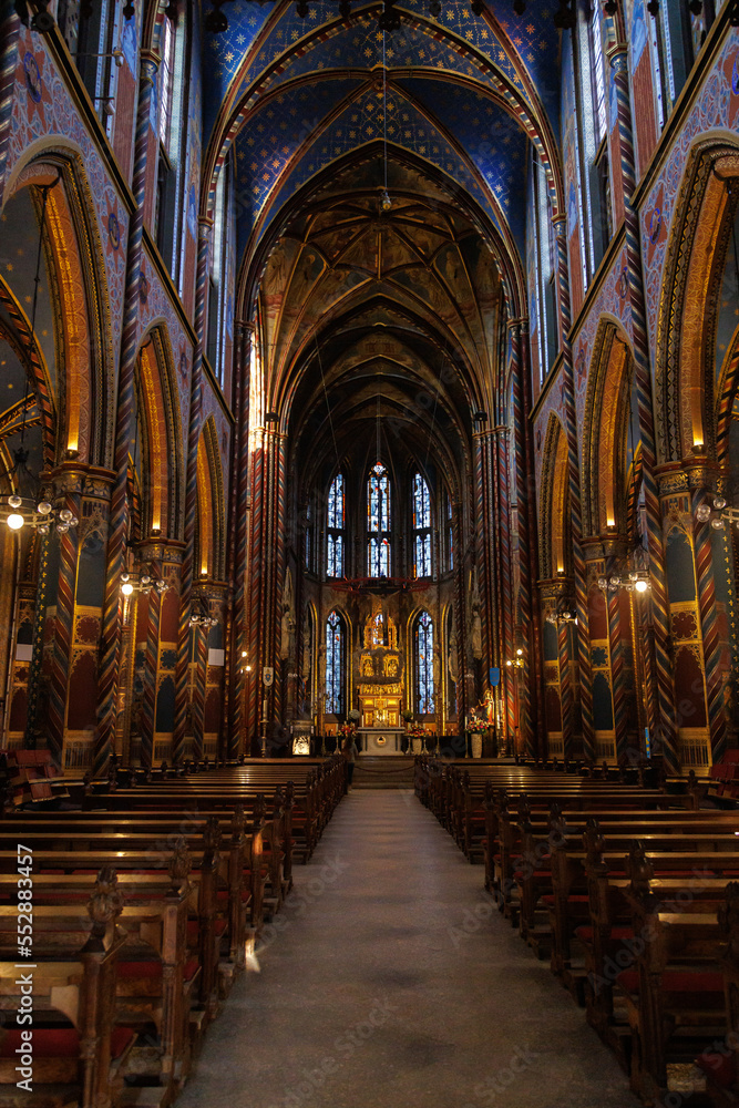 Fototapeta premium Vertical shot of St. Marie cathedral interior