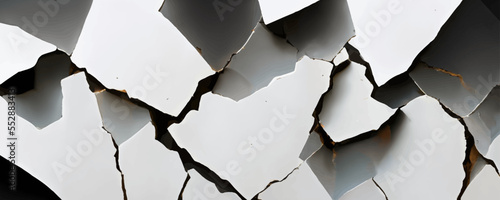 Abstract 3d rendering of cracked surface Background