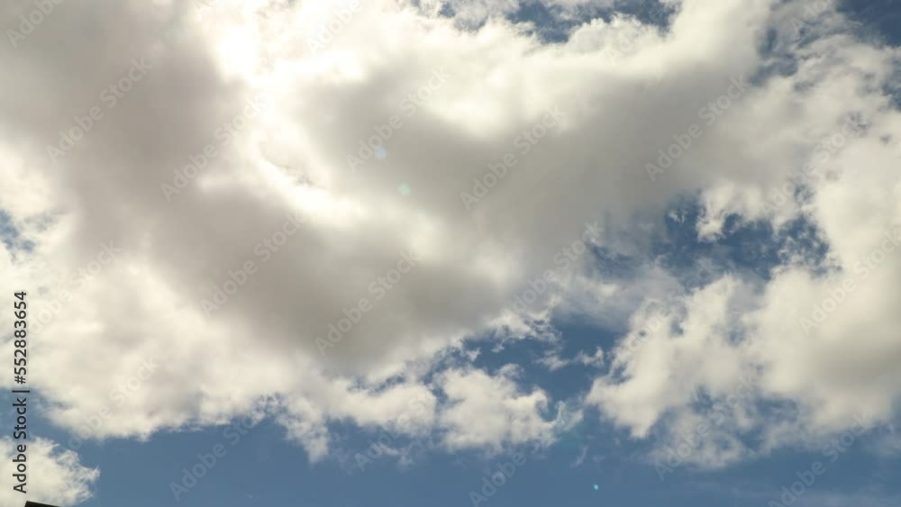 Layer of cumulus and stratus clouds 4K timelapse on a sunny day Layer of cumulus and stratus clouds 4K timelapse on a sunny day