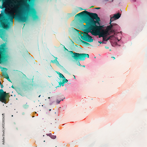 beautiful pastel watercolor splatter background