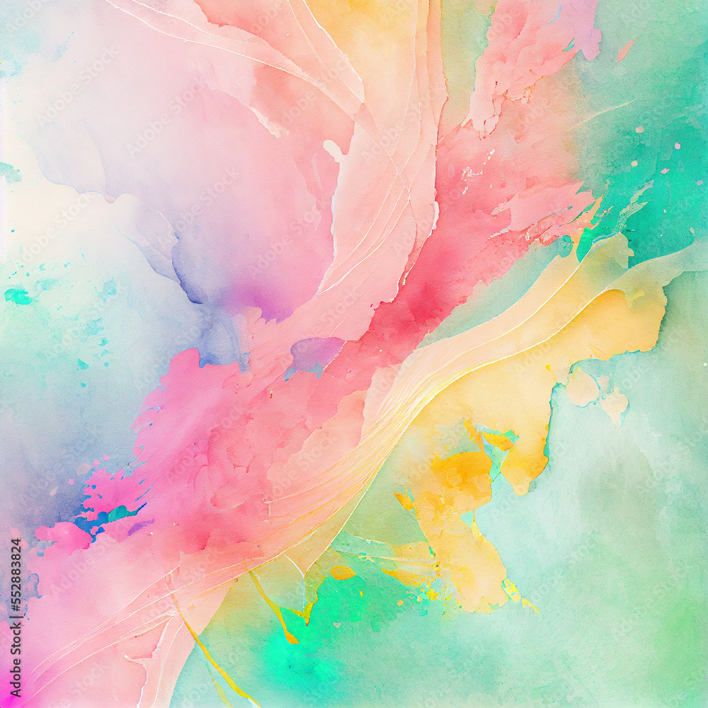 beautiful pastel watercolor splatter background