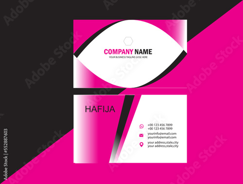 Business card design.