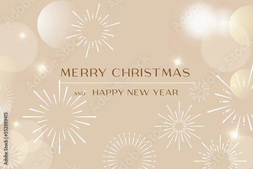 Happy New Year 2023 Merry Christmas design lettering layout celebrate poster ano novo