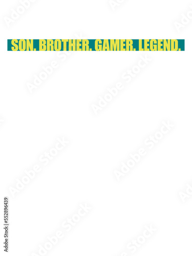 son brother gamer legend 
