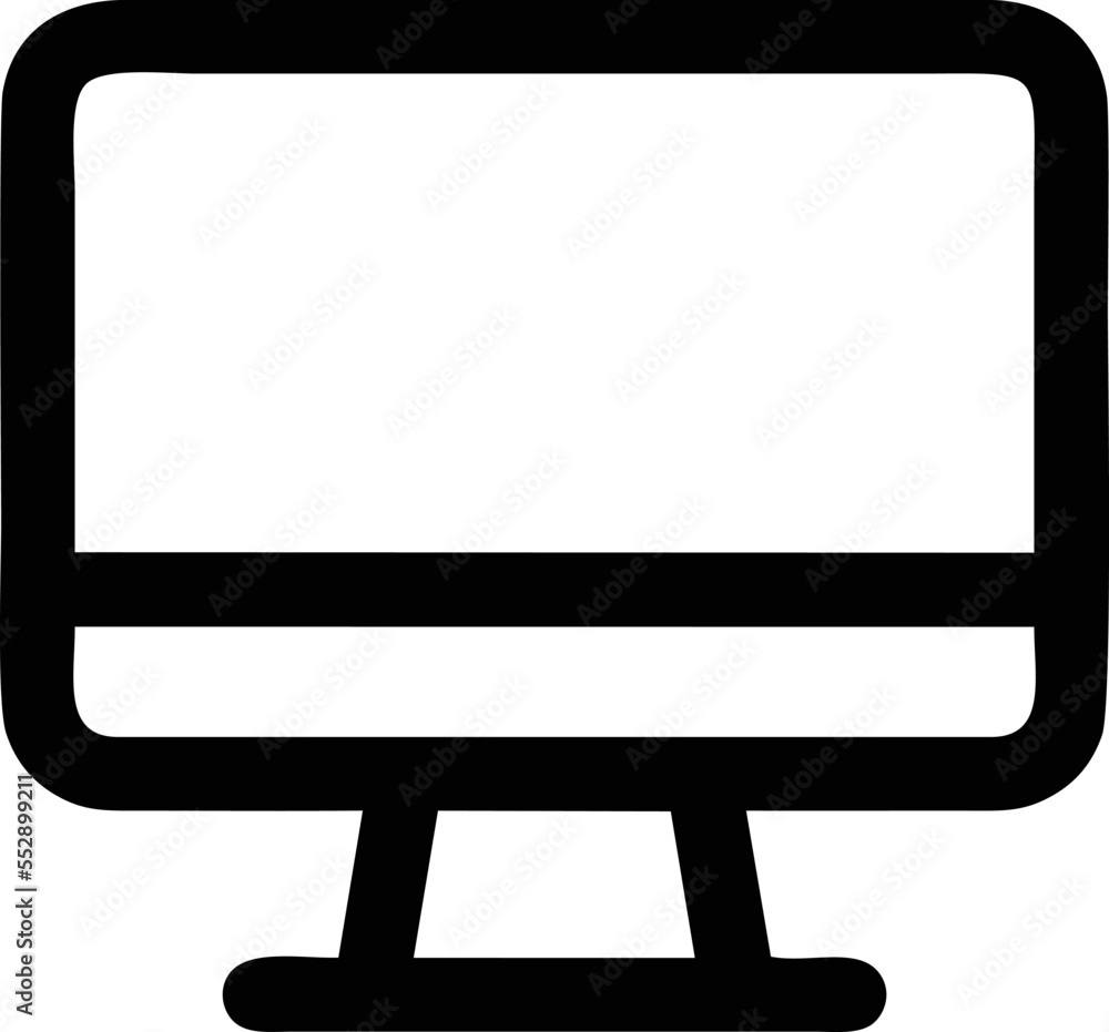 Computer icon symbol in a white background, black laptop icon symbol on the white background Computer icon symbol in a white background, black laptop icon symbol on the white background