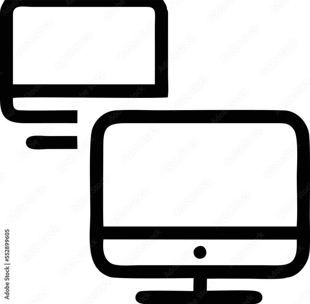Computer icon symbol in a white background, black laptop icon symbol on the white background Computer icon symbol in a white background, black laptop icon symbol on the white background