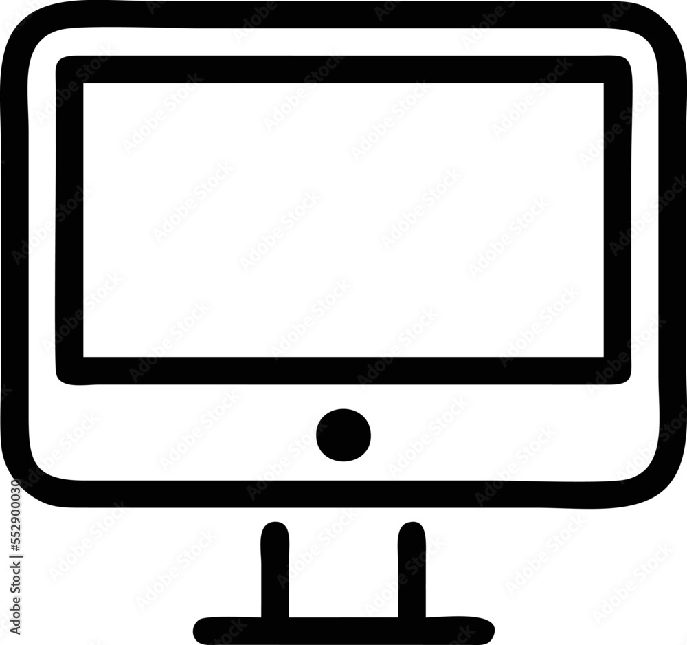 Computer icon symbol in a white background, black laptop icon symbol on the white background Computer icon symbol in a white background, black laptop icon symbol on the white background