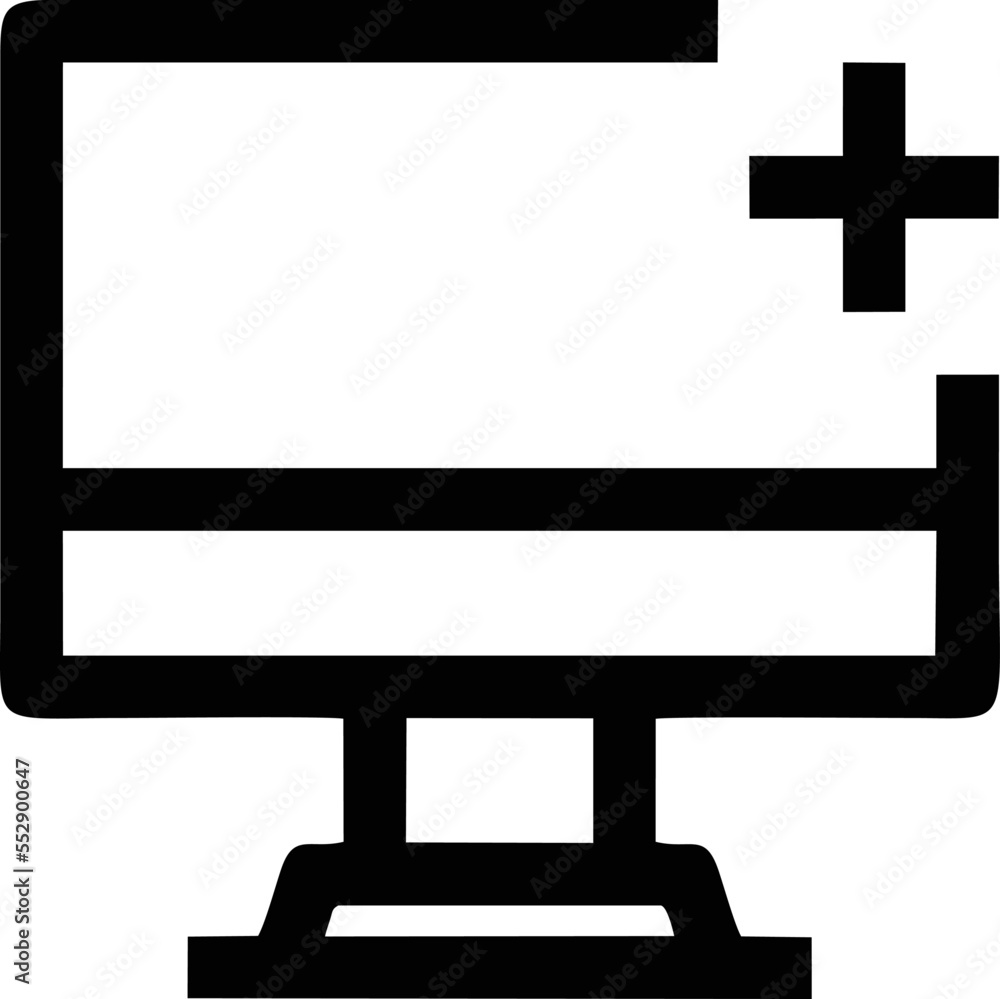 Computer icon symbol in a white background, black laptop icon symbol on the white background Computer icon symbol in a white background, black laptop icon symbol on the white background