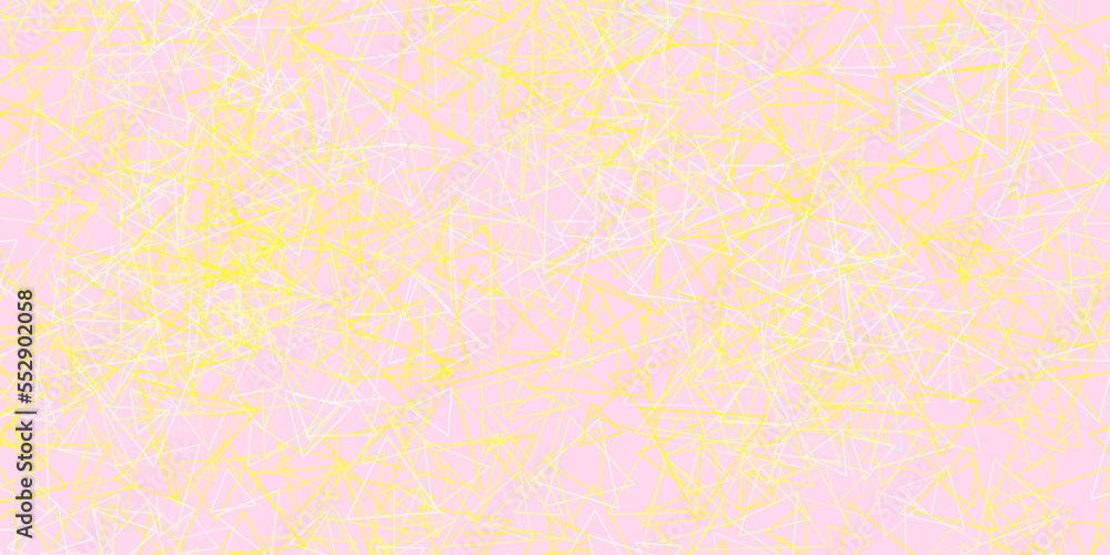 Light Green, Red vector backdrop with triangles, lines.