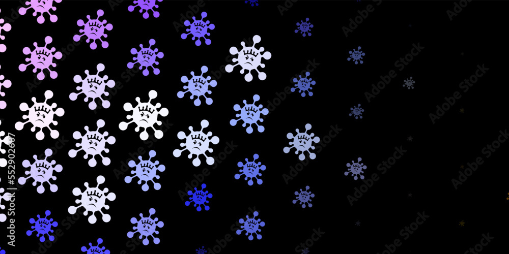 Dark pink, green vector texture with disease symbols. Dark pink, green vector texture with disease symbols.