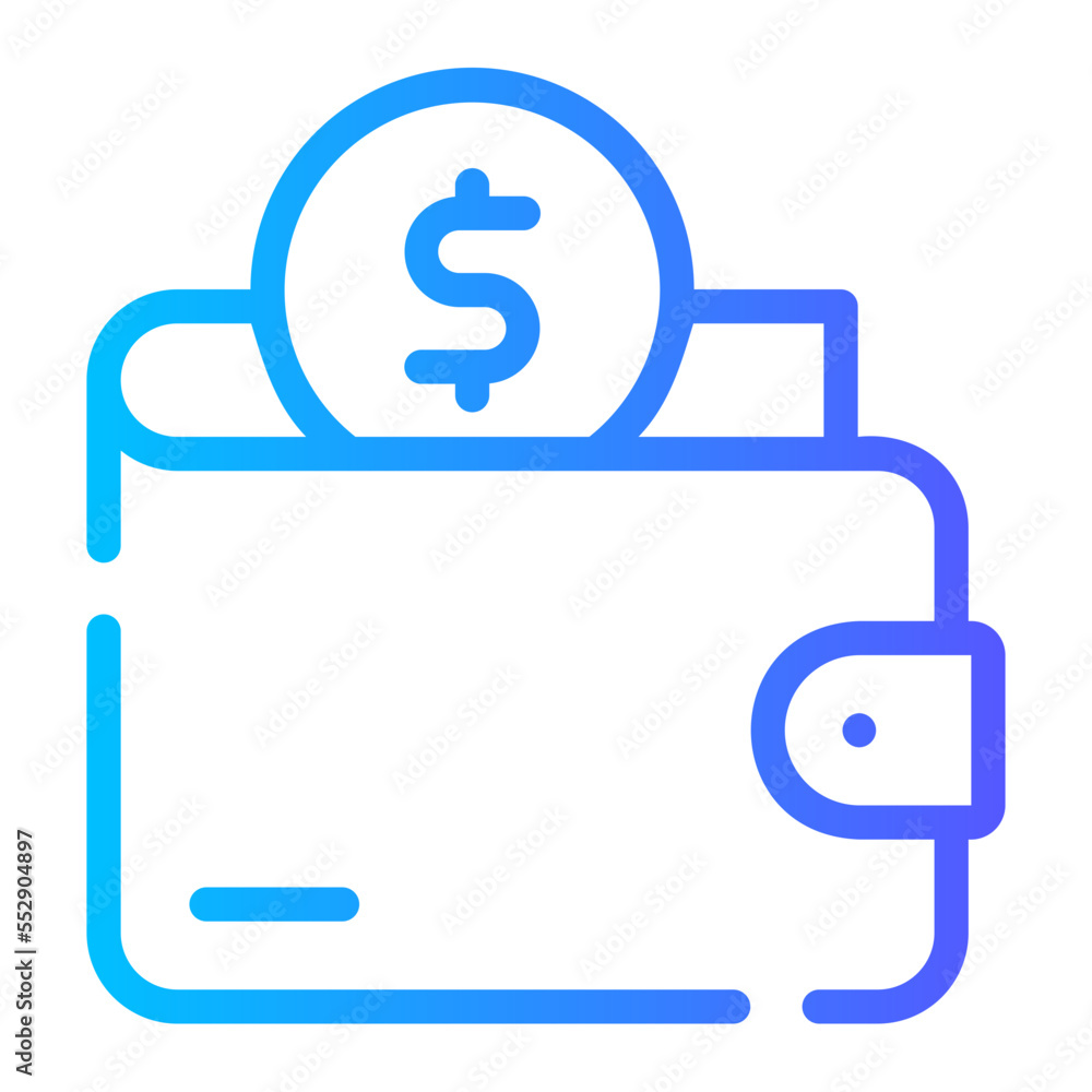 wallet gradient icon wallet gradient icon
