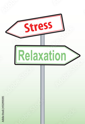 sign of stress and relaxation