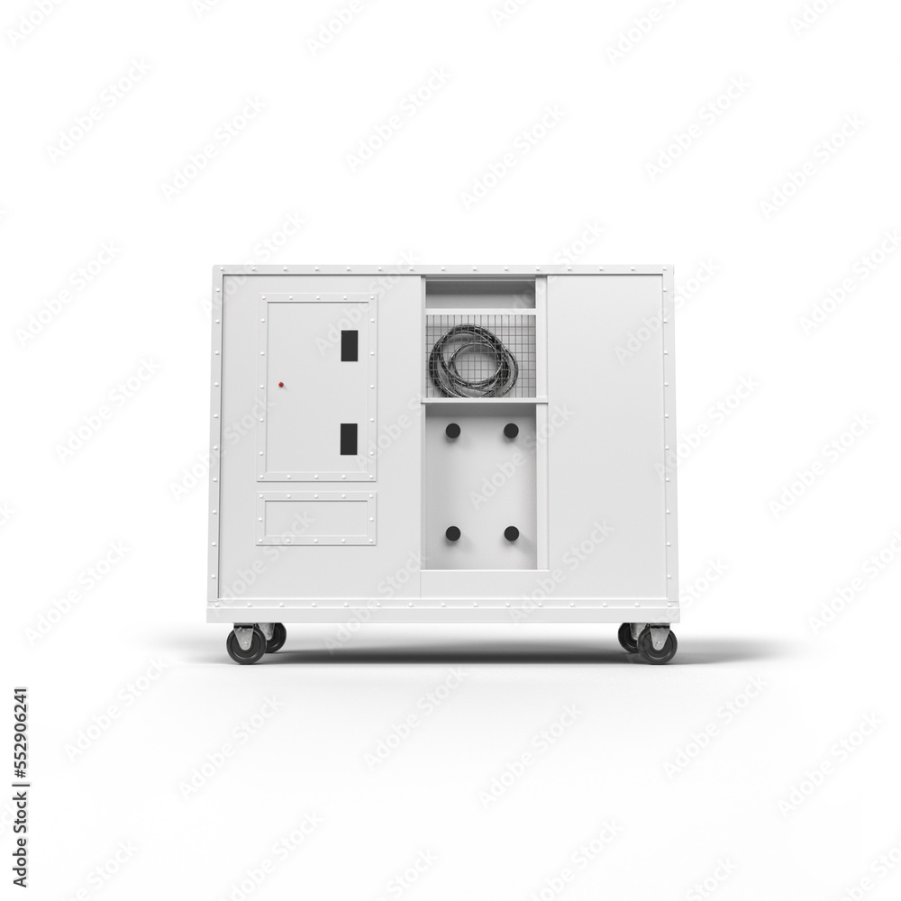 Industrial heater - portable steam heater 3d render Industrial heater - portable steam heater 3d render