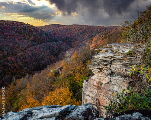 West Virginia Mountian Valley in the Fall