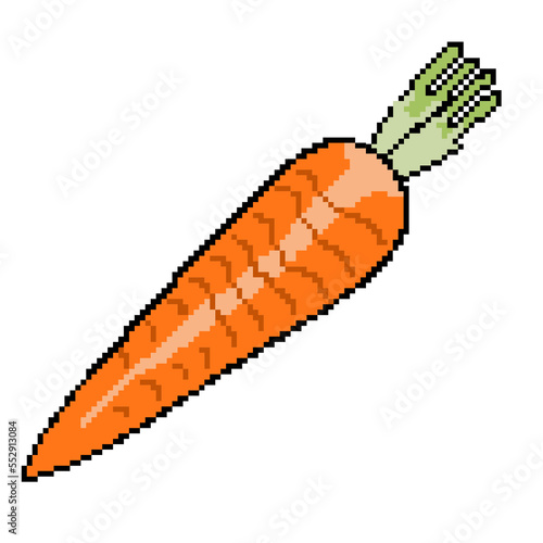 pixel icon proper nutrition carrot