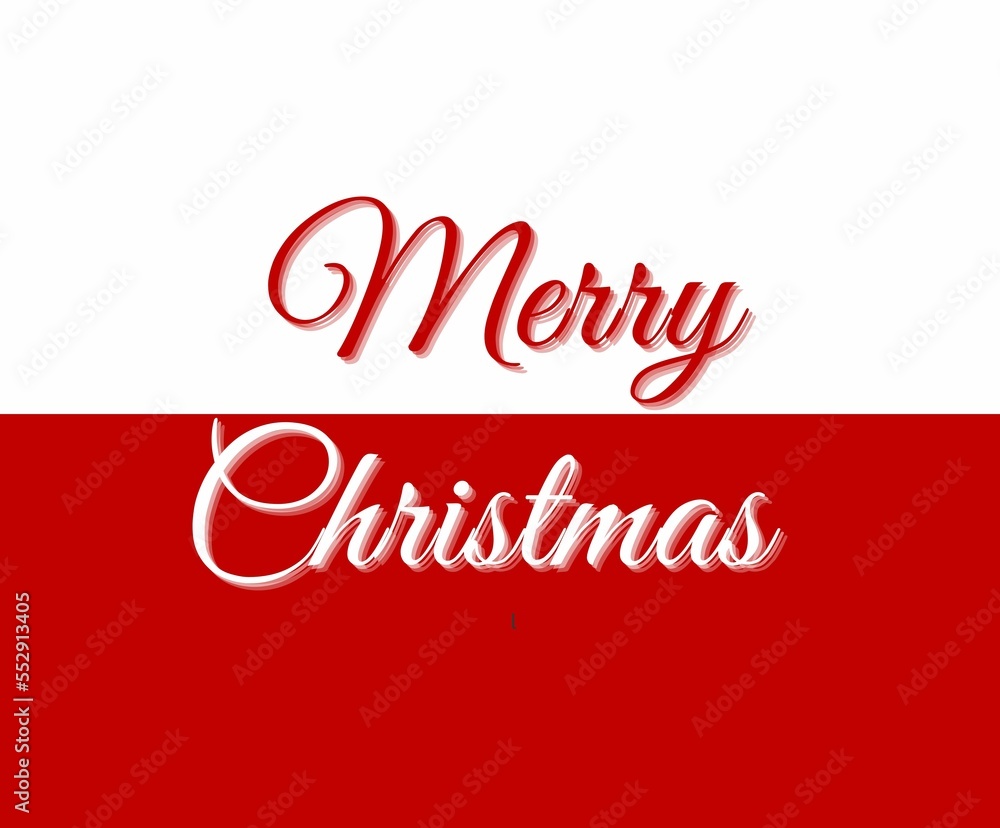 Merry Christmas text festive poster red and white web banner sign for marketing advertising social media Merry Christmas text festive poster red and white web banner sign for marketing advertising social media