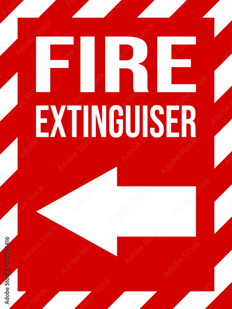 Sign of the fire extinguisher in vector - fire extinguisher sign Sign of the fire extinguisher in vector - fire extinguisher sign