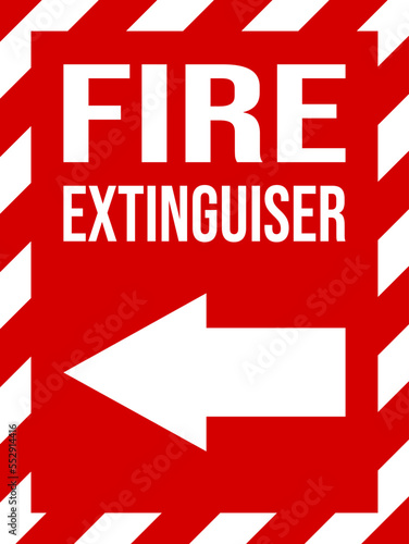 Sign of the fire extinguisher in vector - fire extinguisher sign 