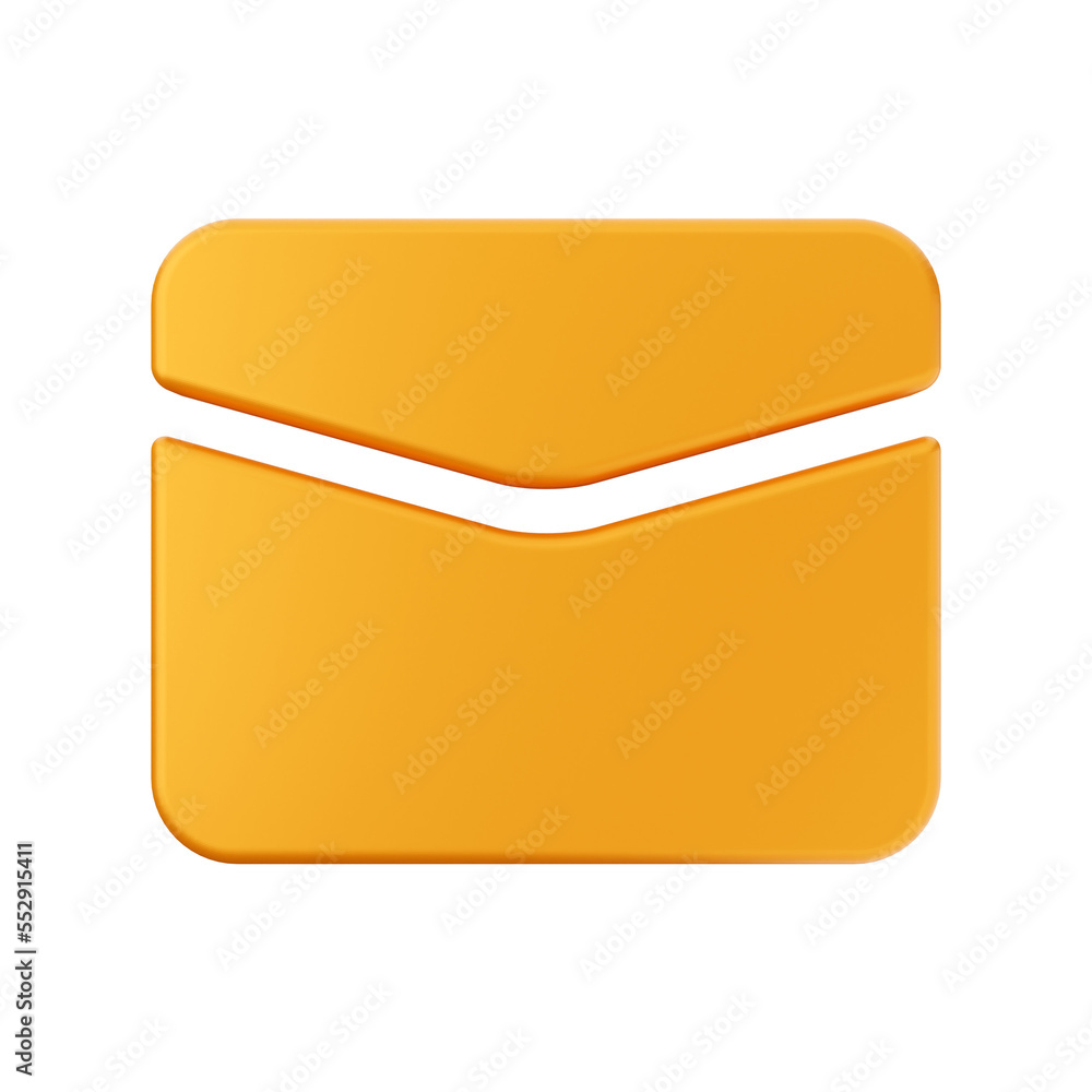 email envelope 3d render icon illustration email envelope 3d render icon illustration