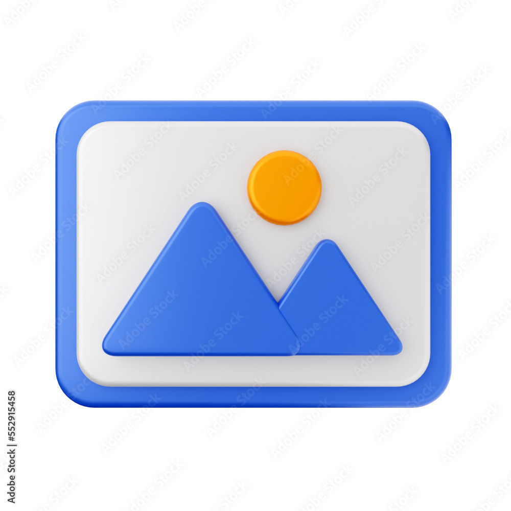 image picture 3d render icon illustration image picture 3d render icon illustration