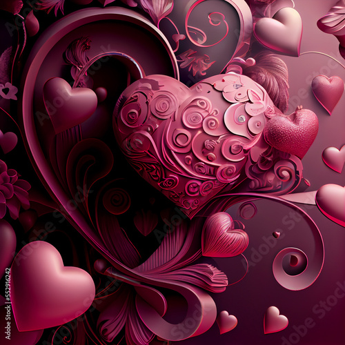 valentines day hearts love romantic