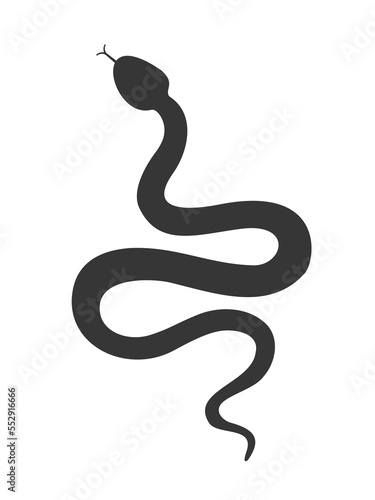The icon of the serpent. Vector illustration
