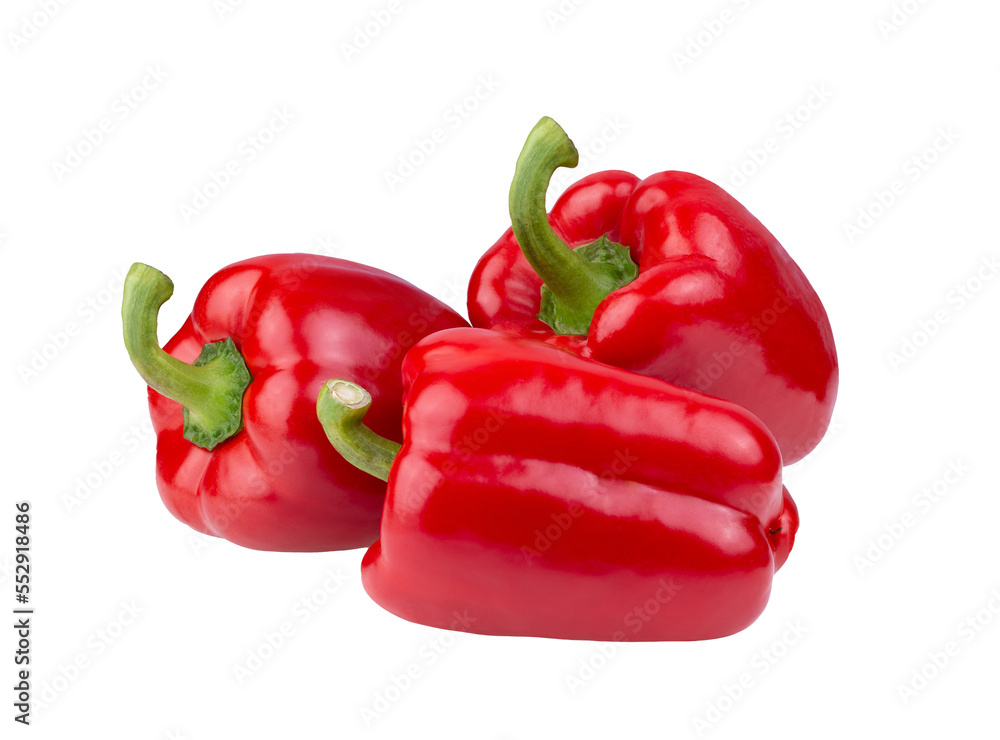 red pepper isolated on transparent png