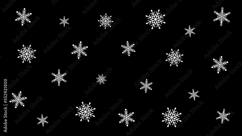 Snowflake background animation (transparent background) Snowflake background animation (transparent background)
