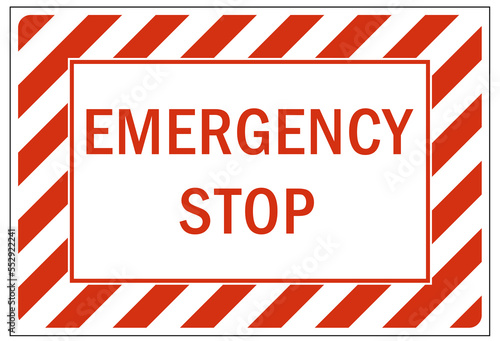 Electrical emergency shut off sign and label