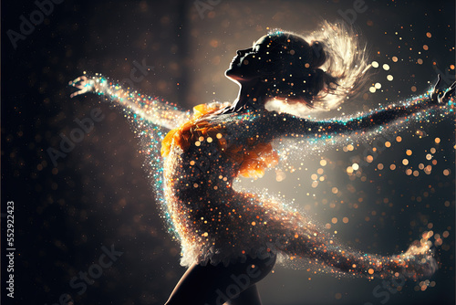 Dancer in sparkles