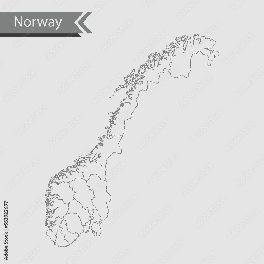 map of Norway
