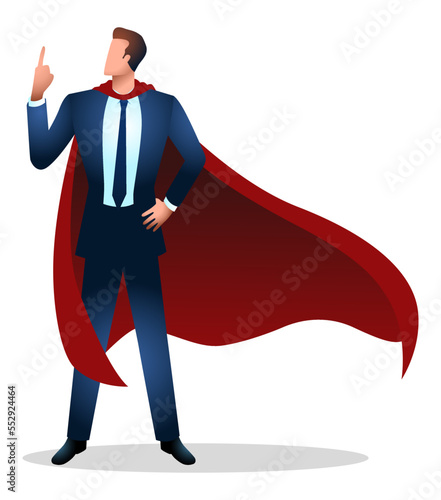Businessman as a superhero