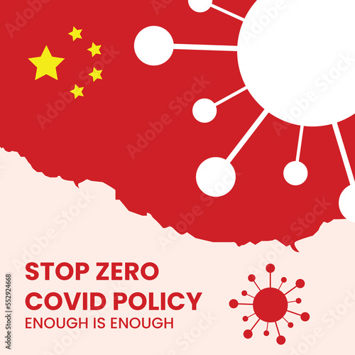 China zero covid policy concept background