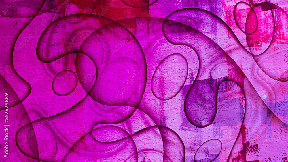 purple,magenta ,pink and violet papercut illustration design background