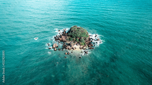 Aerial view of Koh Sing in Chumphon Prachuap kiri Khan Thailand