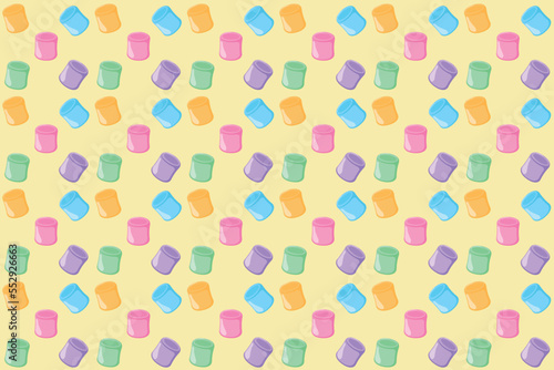 wallpaper sweet marshmallow illustration design with various flavors