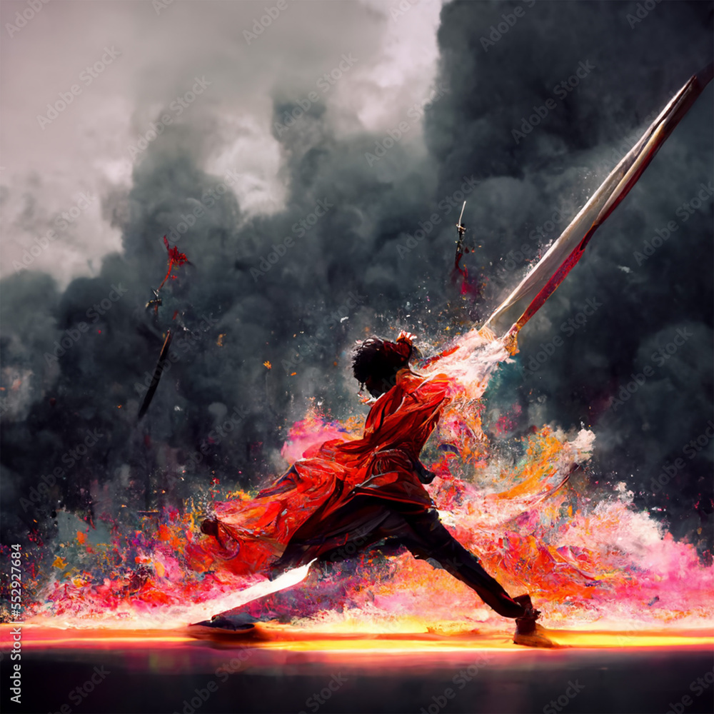 Obraz premium anime style art