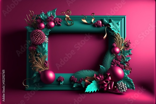 beautiful christmas frame photo