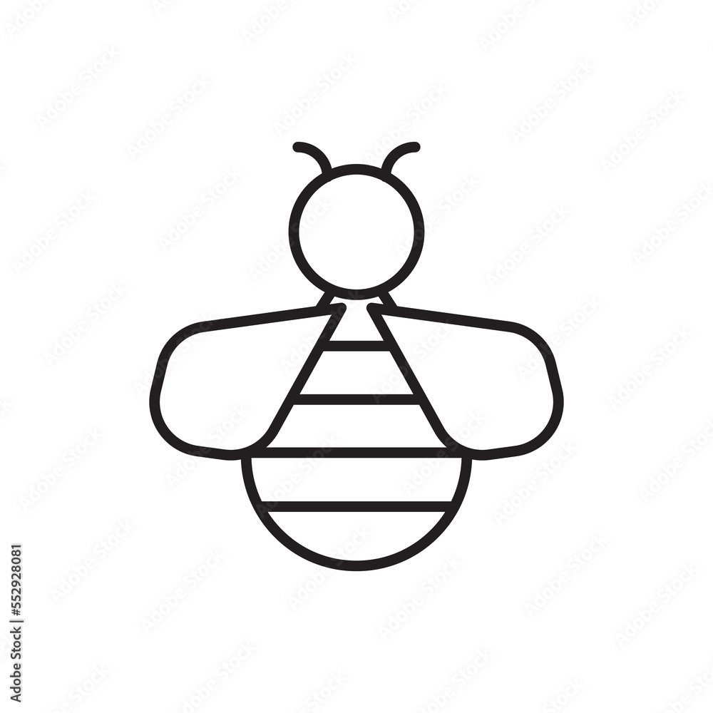 Bee icon line style images Bee icon line style images
